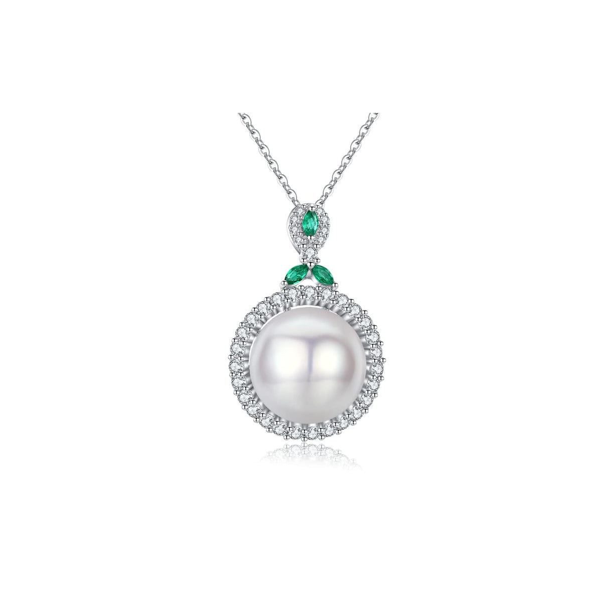 TIMELESS. PEARL Necklace, White, Natural, Chain,Classic,Elegant