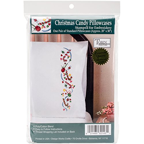 Design Works Crafts Christmas Candy Pillowcases for Embroidery