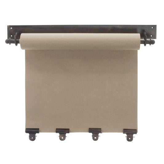 KALALOU NDE1100 HANGING NOTE ROLL WITH FOUR CLIPS IN ANTIQUE BRASS