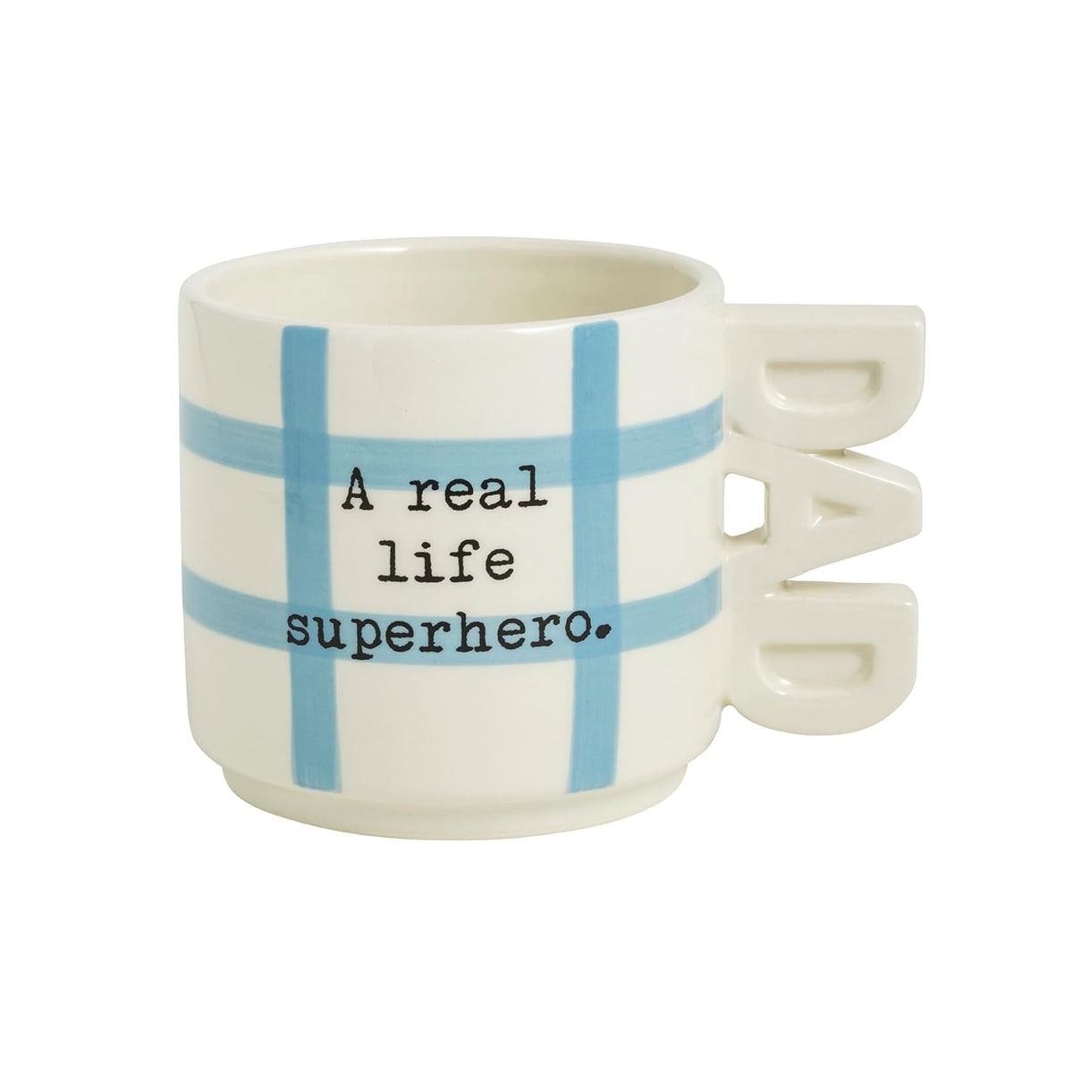 Mud Pie Drinking Cup, 14 Ounces, Blue Superhero