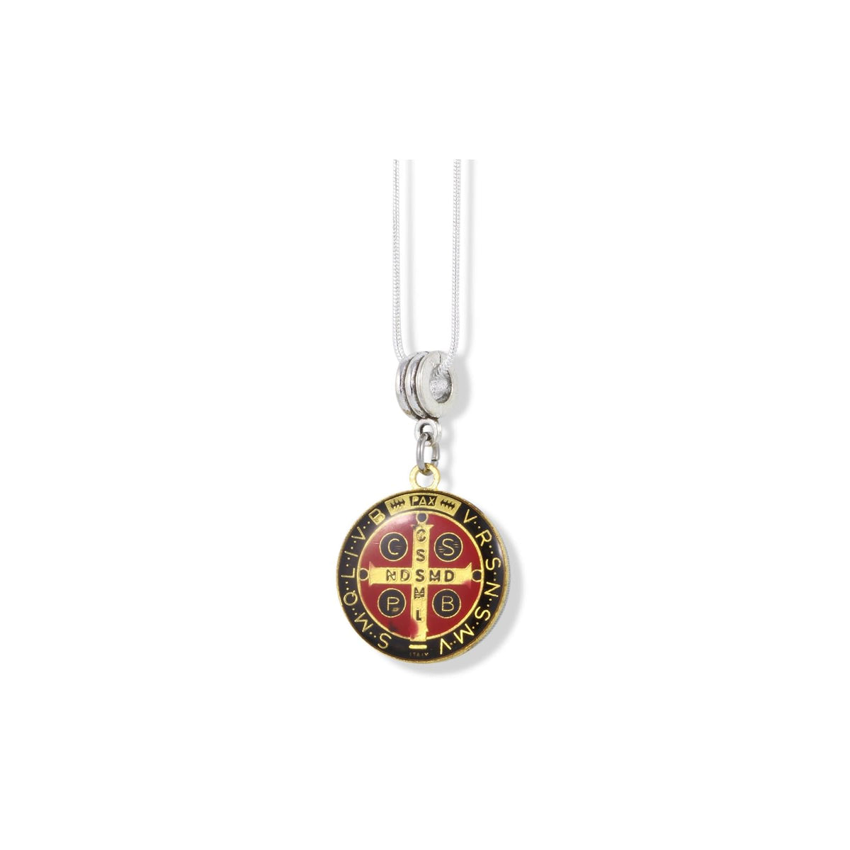 Dave The Bunny Necklace, Red and Black, Chain,Charm,Religious