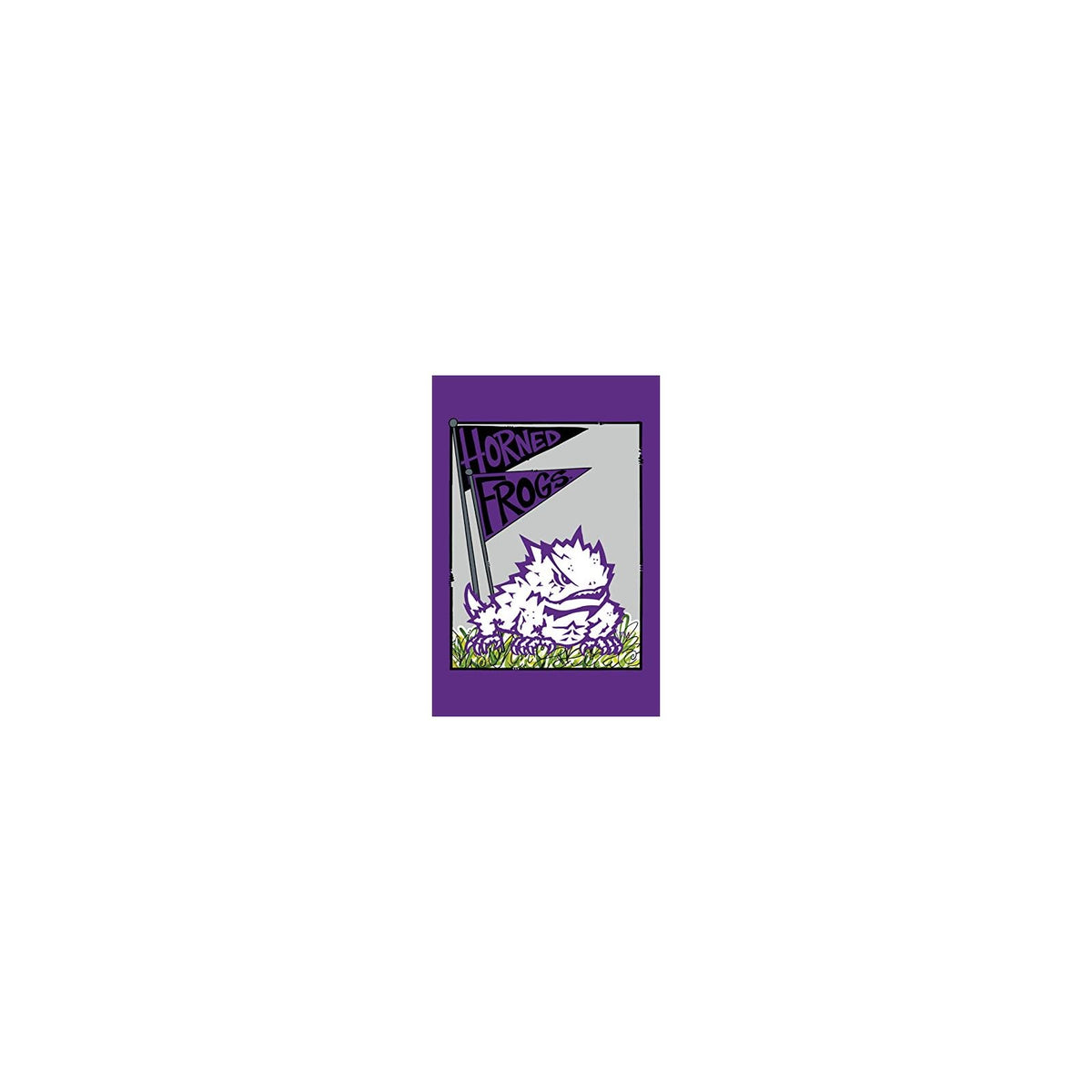 Magnolia Lane Banner, 18" by 12", TCU Mascot