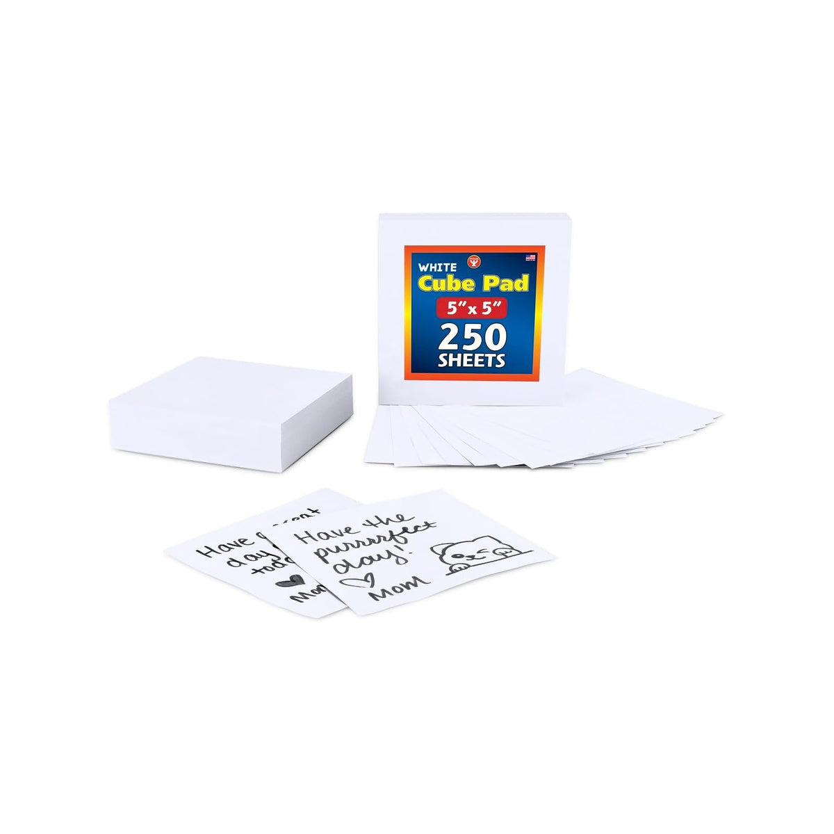 Hygloss Sheet Paper, 5" x 5", 250 Sheets, White