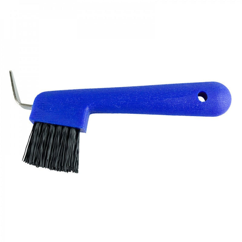 HORZE Hoof Pick with Brush - Blue - One Size