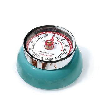 Frieling Zassenhaus Magnetic Retro 60 Minute Kitchen Timer, 2.75-Inch, Teal