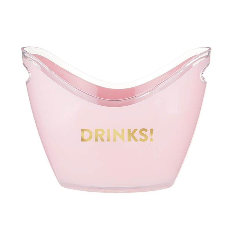 Slant Collections Beverage Tub for Parties Acrylic Ice Bucket, 10.8" W x 8" H x 8" D, Drinks