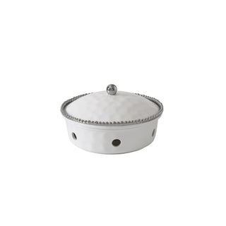Pampa Bay Food Or Beverage Warmer, Small, White and Silver