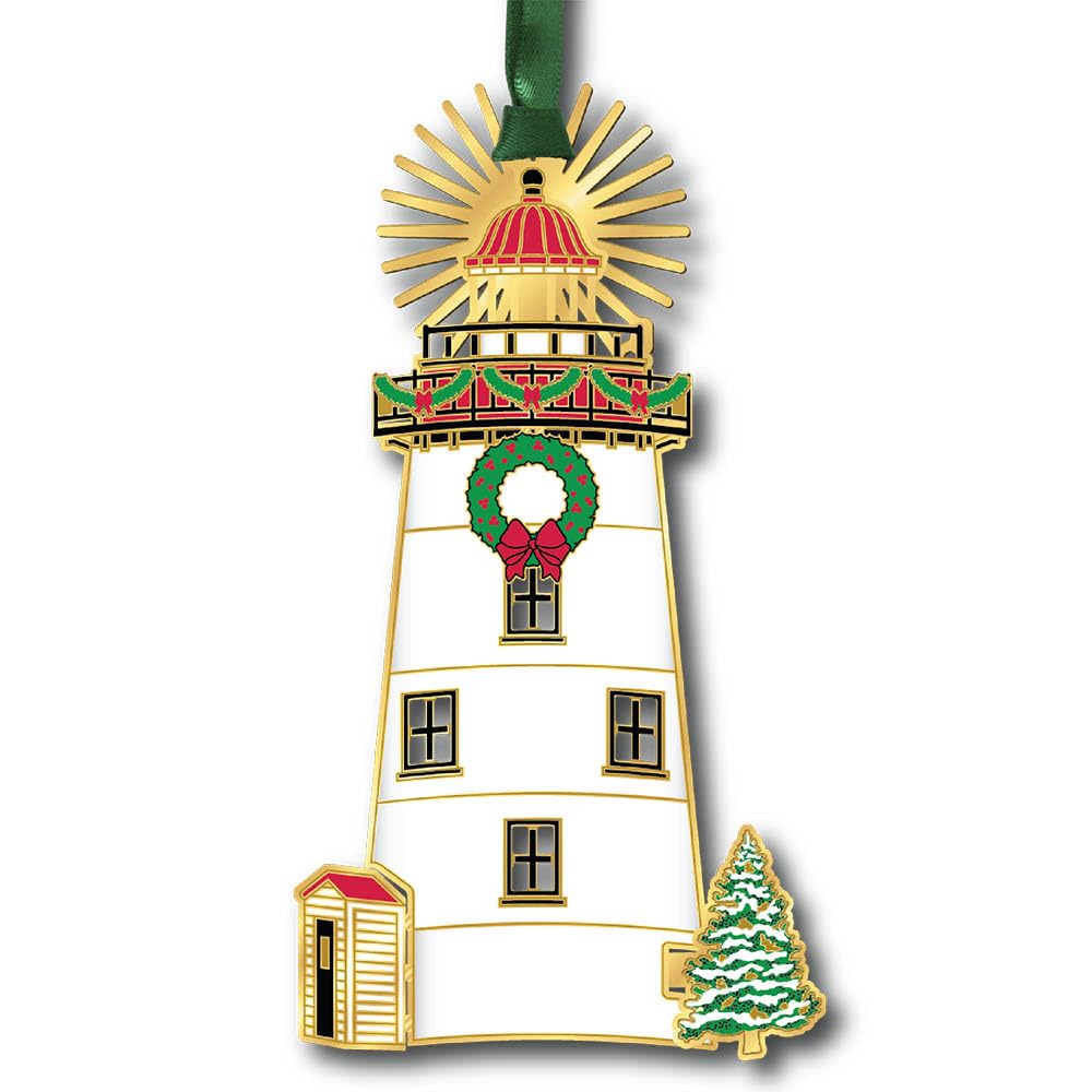 Beacon Design by ChemArt Holiday Light House Hanging Ornament