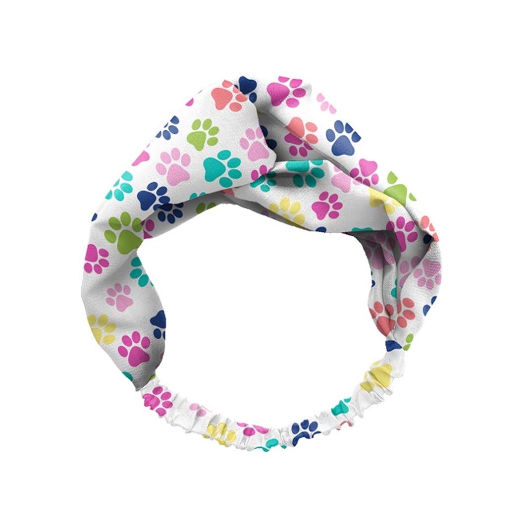 Spoontiques 20312 Headband, Polyester (Pawprints)
