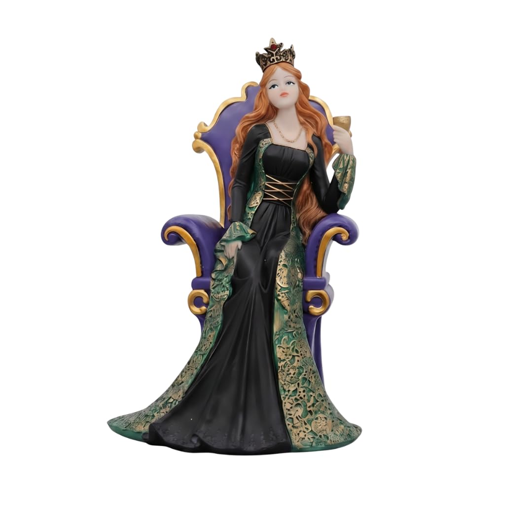 Comfy Hour Irish Princess Collection 7 Irish Princess Queen Green Dress On The Throne Resin Figurine for St. Patricks Day and Everyday Collection