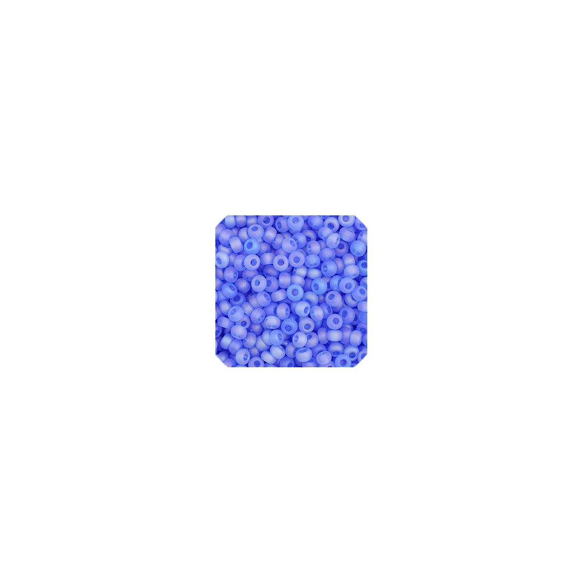 John Bead Craft Bead, Small, Transparent Light Blue Matt AB