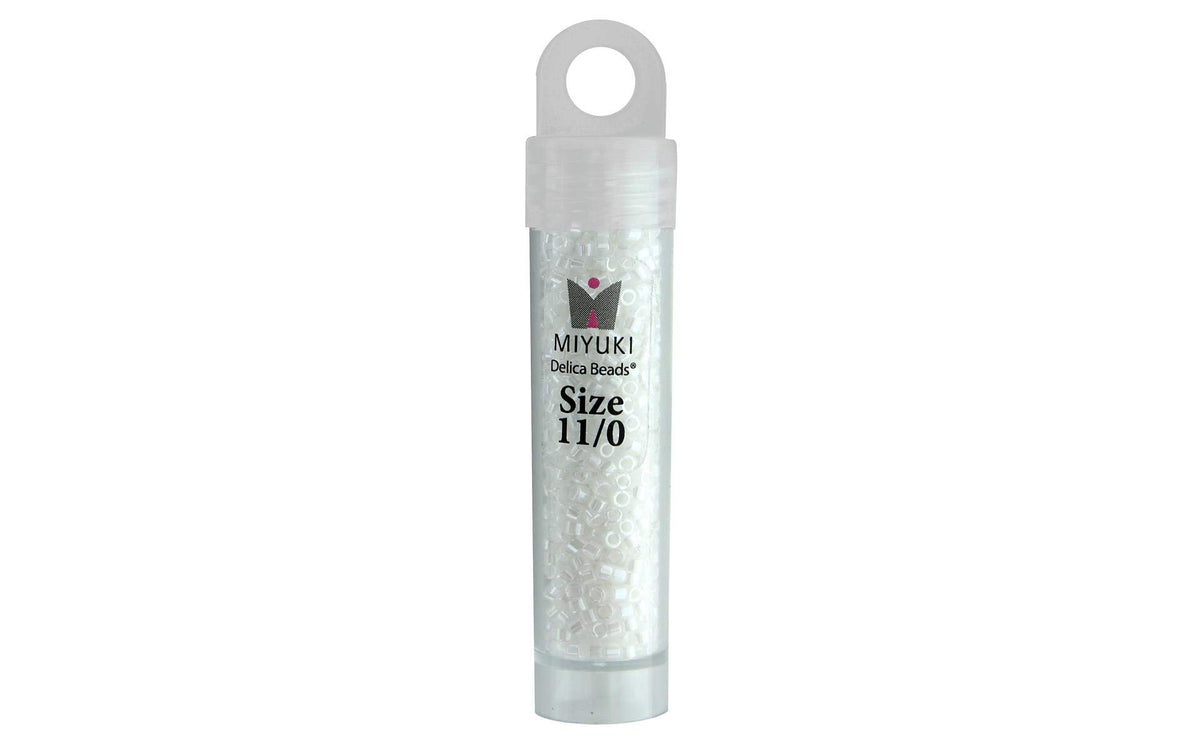 John Bead Craft Bead, Size: 11, White Pearl Luster