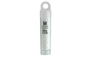 John Bead Craft Bead, Size: 11, White Pearl Luster