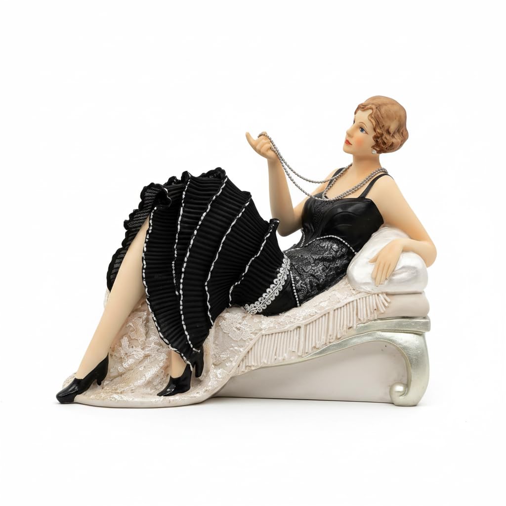 Comfy Hour 11 Inch Victorian Lady Figurine, Art Deco Decor