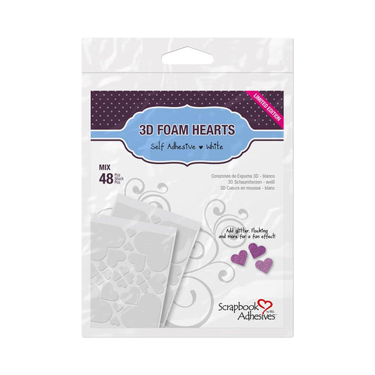 Scrapbook Adhesives by 3L 3L Corporation Self-Adhesive Scrapbook Foam Embellishment Shapes, Hearts