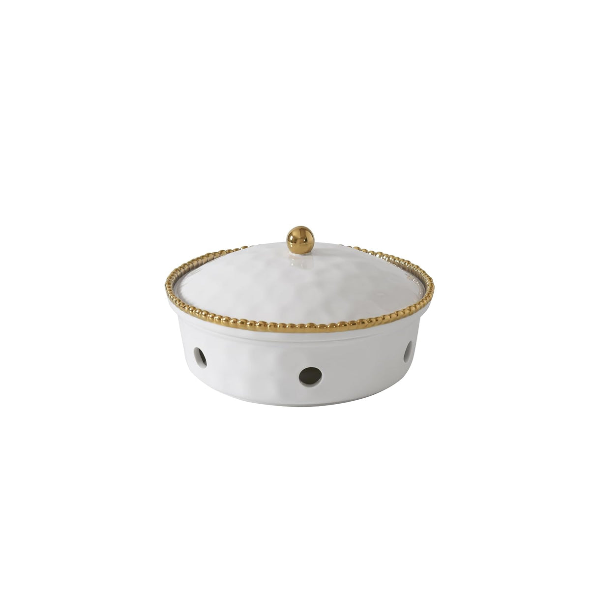 Pampa Bay Dishware Place Setting, Small, White and Gold