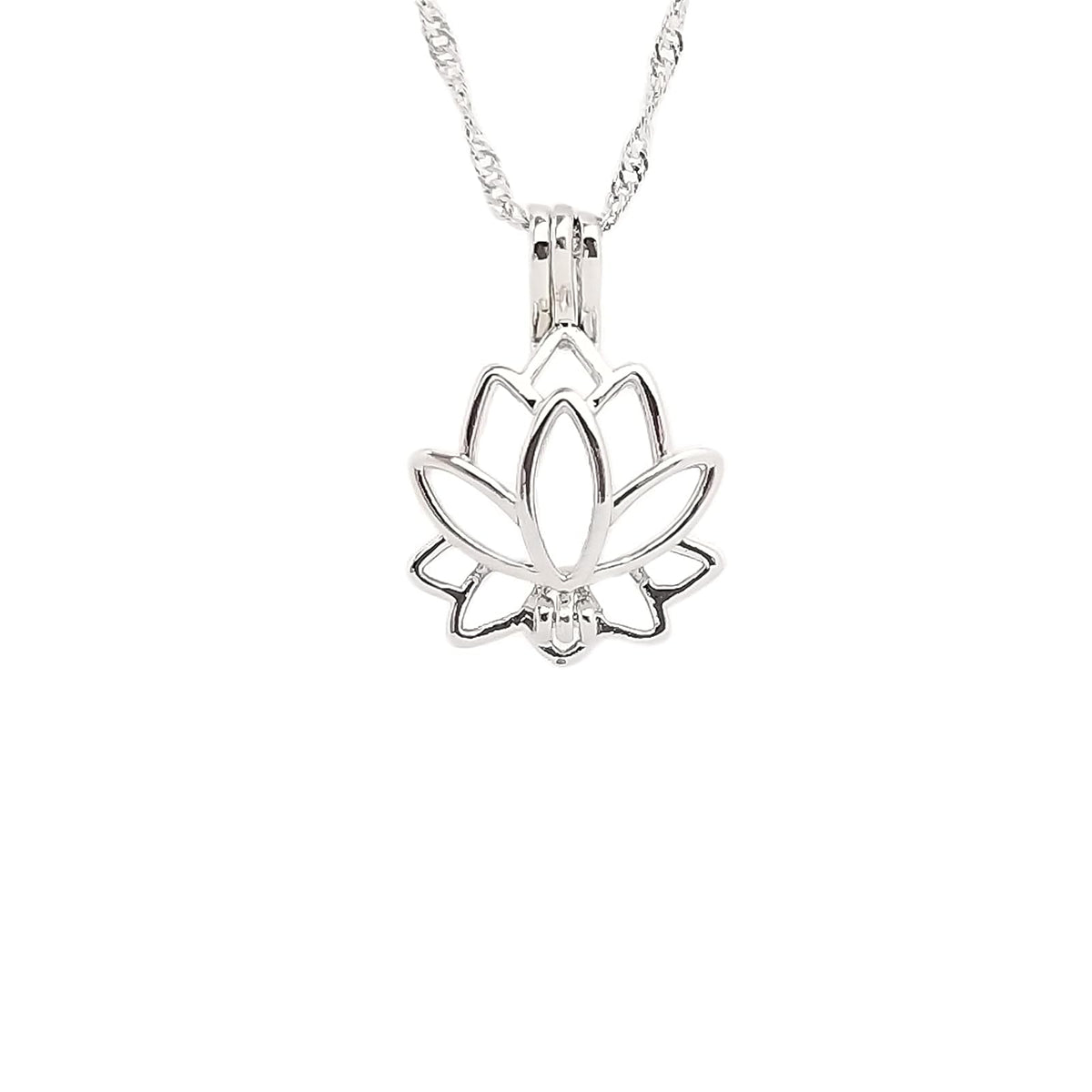 Love Pearl Necklace, Silver, Nature-Inspired