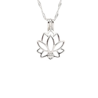 Love Pearl Necklace, Silver, Nature-Inspired