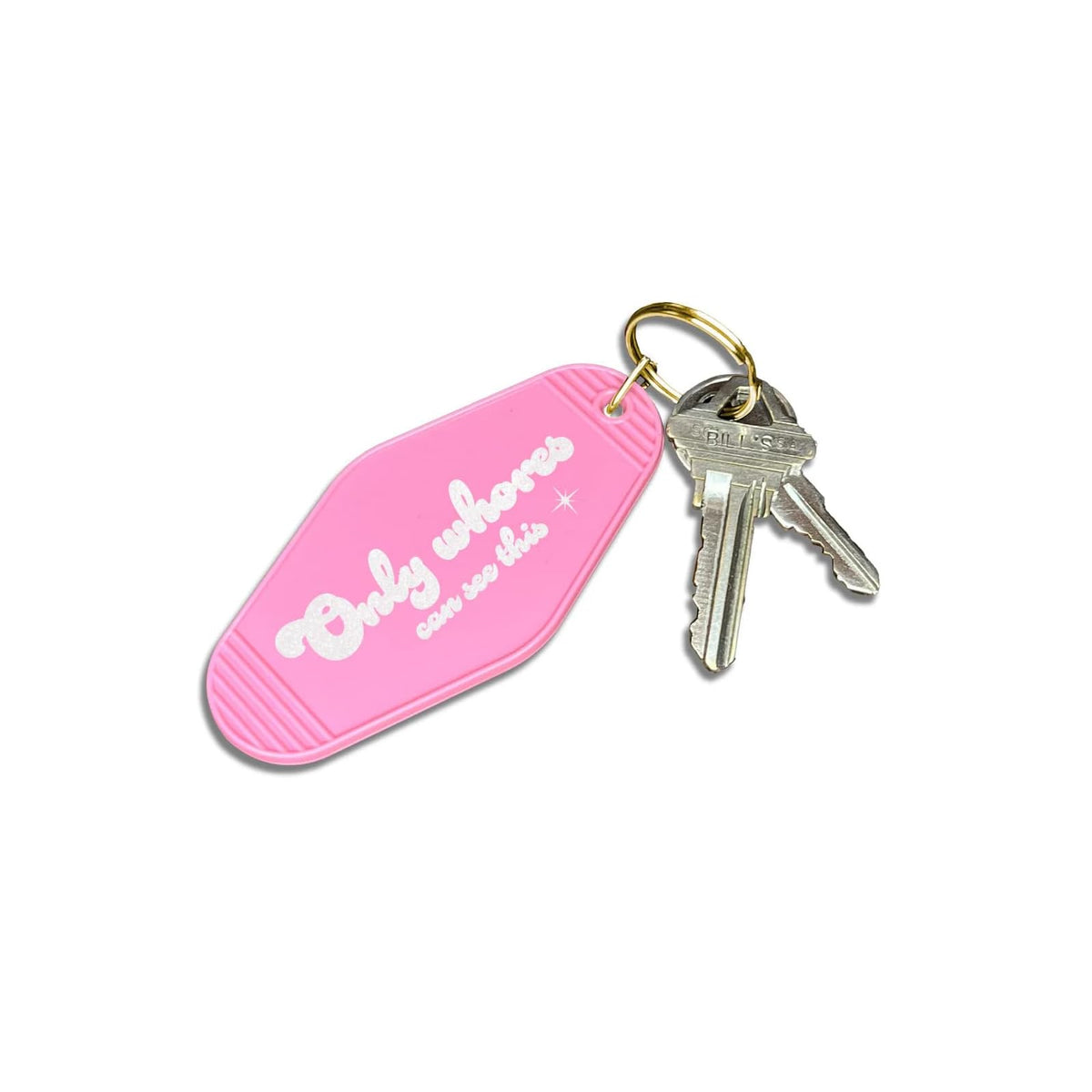 Papersalt Keychain, Standard Keychain Size, Bright, Vintage Designed