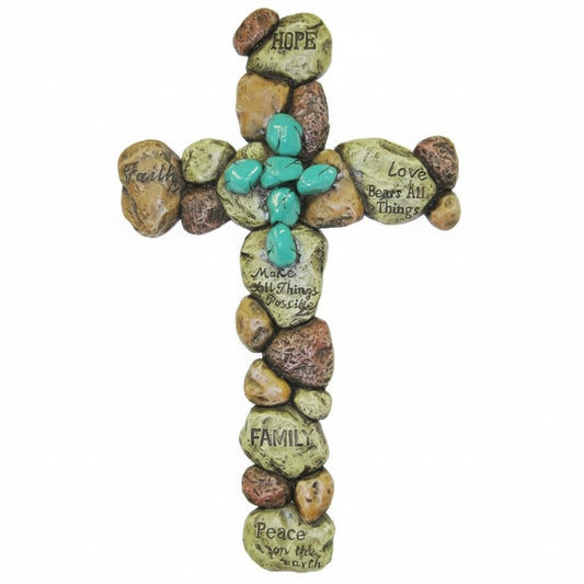 De Leon Collections LL Home Pebble Blue Cross