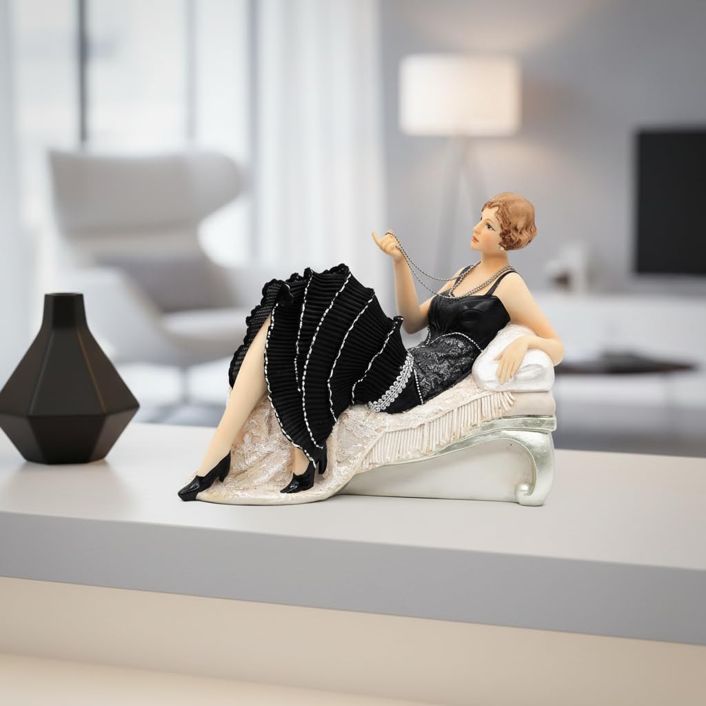 Comfy Hour 11 Inch Victorian Lady Figurine, Art Deco Decor