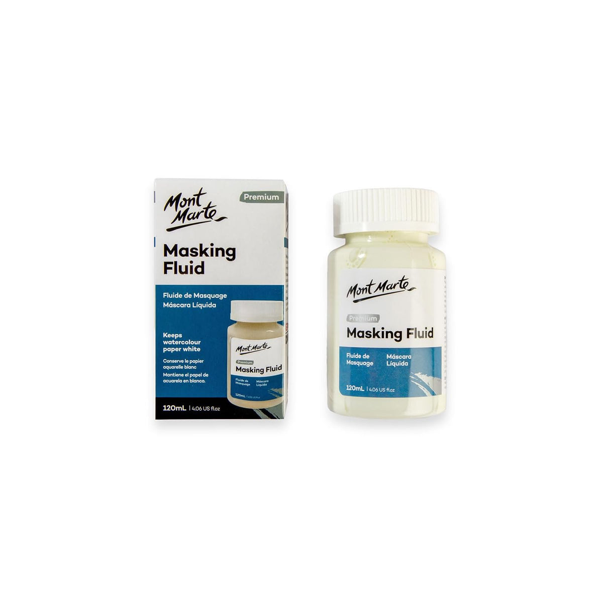 Mont Marte Paint, 120 ml (Pack of 1), White