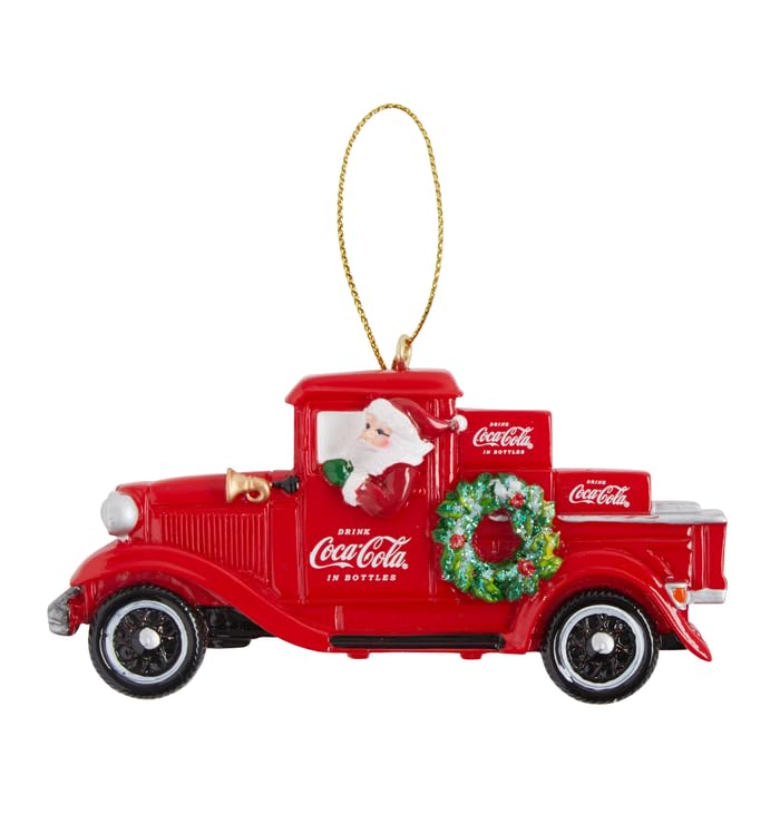 Kurt S. Adler Coca Cola Santa Pick-Up Truck Ornament
