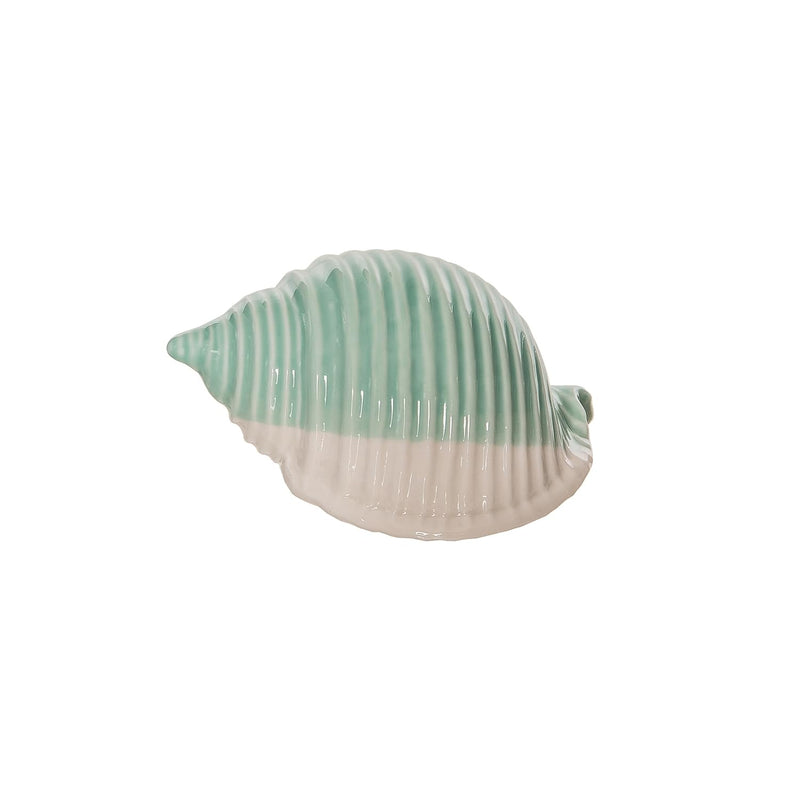 Beachcombers Green Bisque Bonnet Shell Fig, Decorative Accents