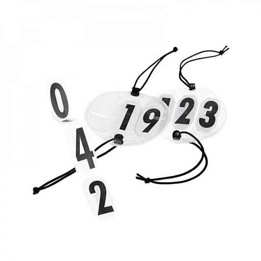 Horze Round Head Numbers - Black/White - One Size