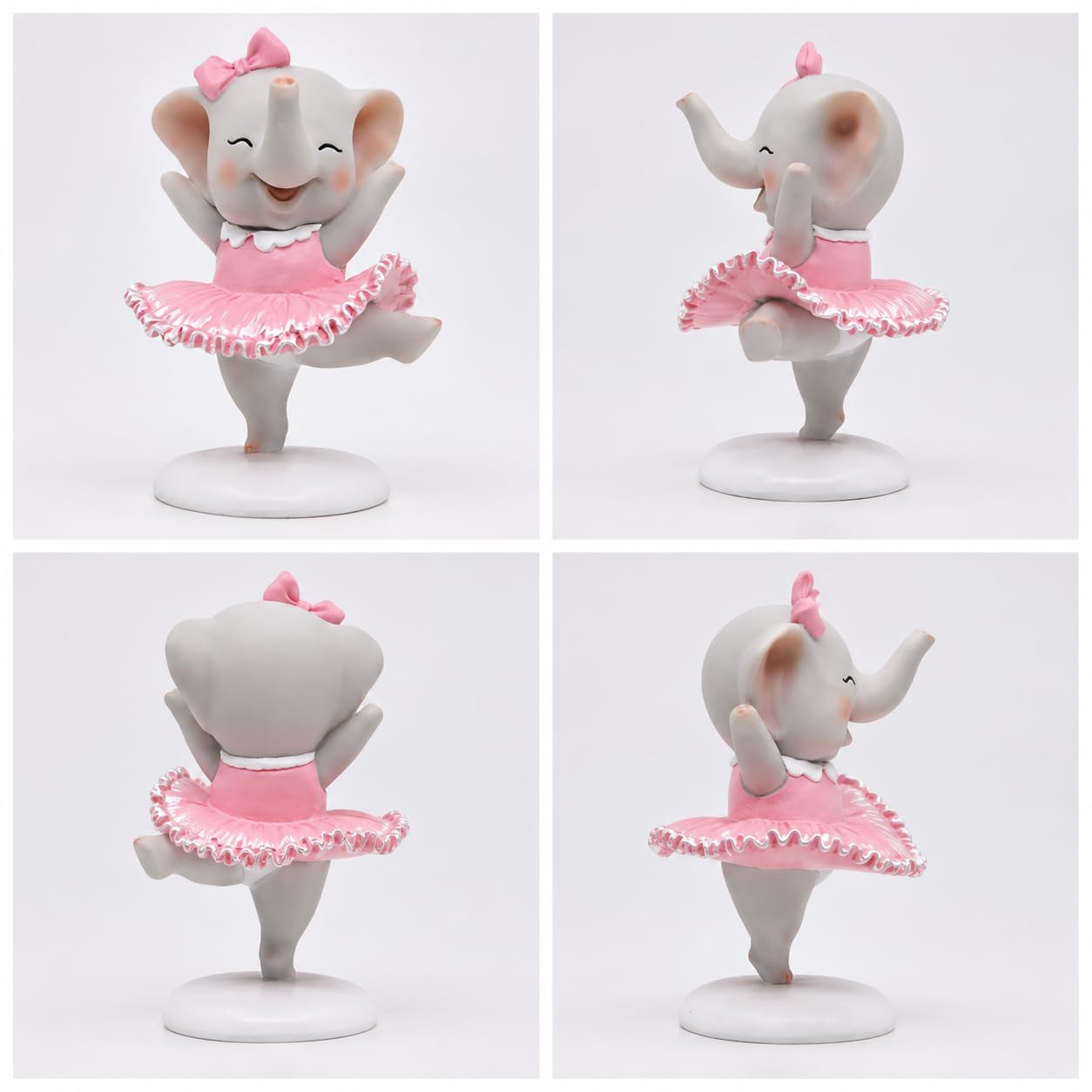 Comfy Hour 4.5 Inch Mini Elephant Figurine, Ballerina Statue