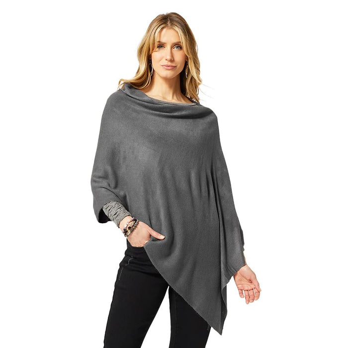 TGB Brands Women‚Äôs Versatile Lightweight Poncho Shawl Wrap | Wear Multiple Ways | 15 Colors | Fashionable Clothing Accessory | OSFM
