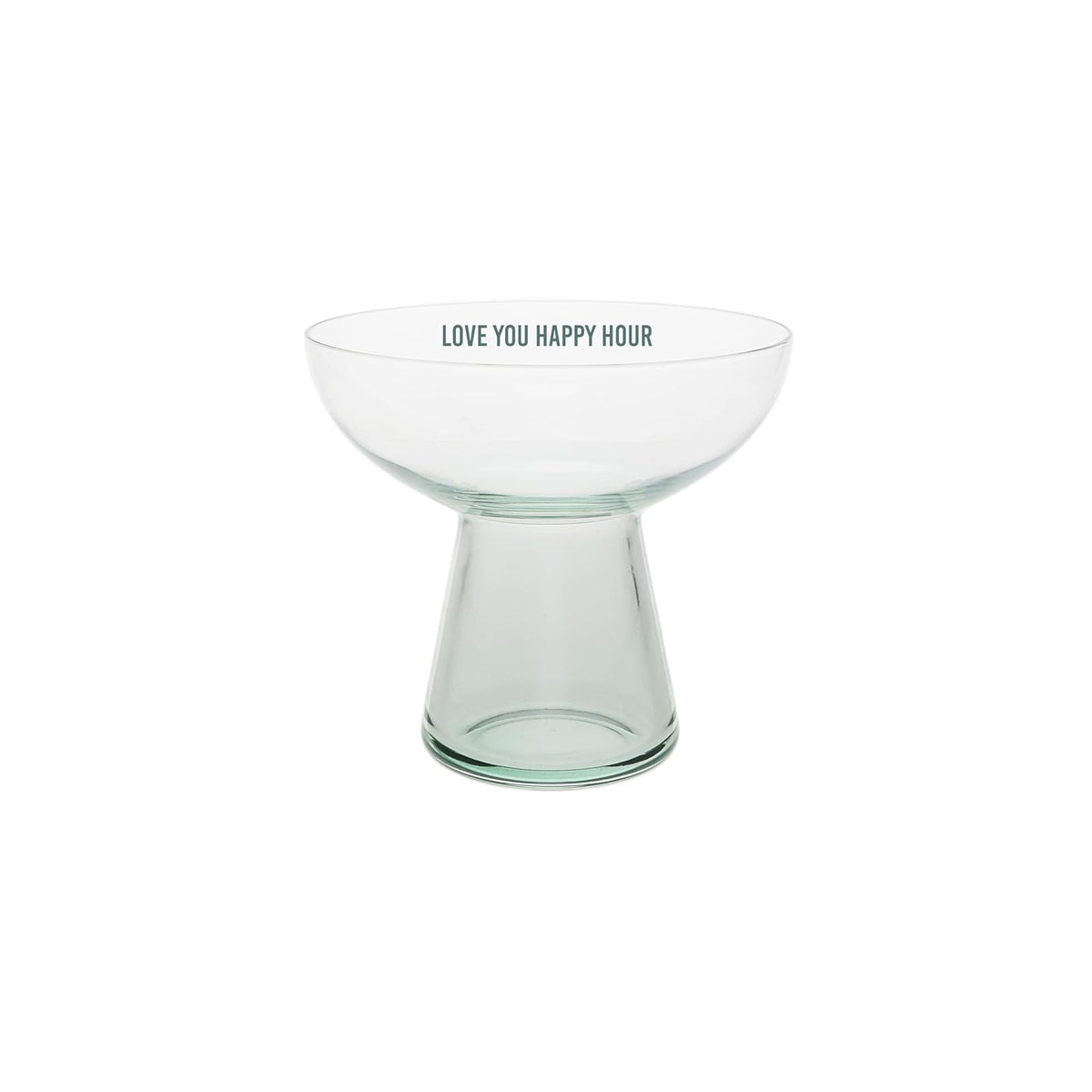 Pavilion Gift Company Drinking Cup, 15 Ounces, Green & Clear