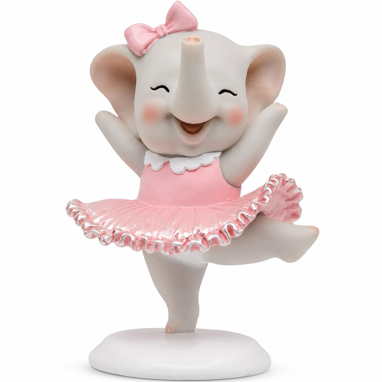 Comfy Hour 4.5 Inch Mini Elephant Figurine, Ballerina Statue