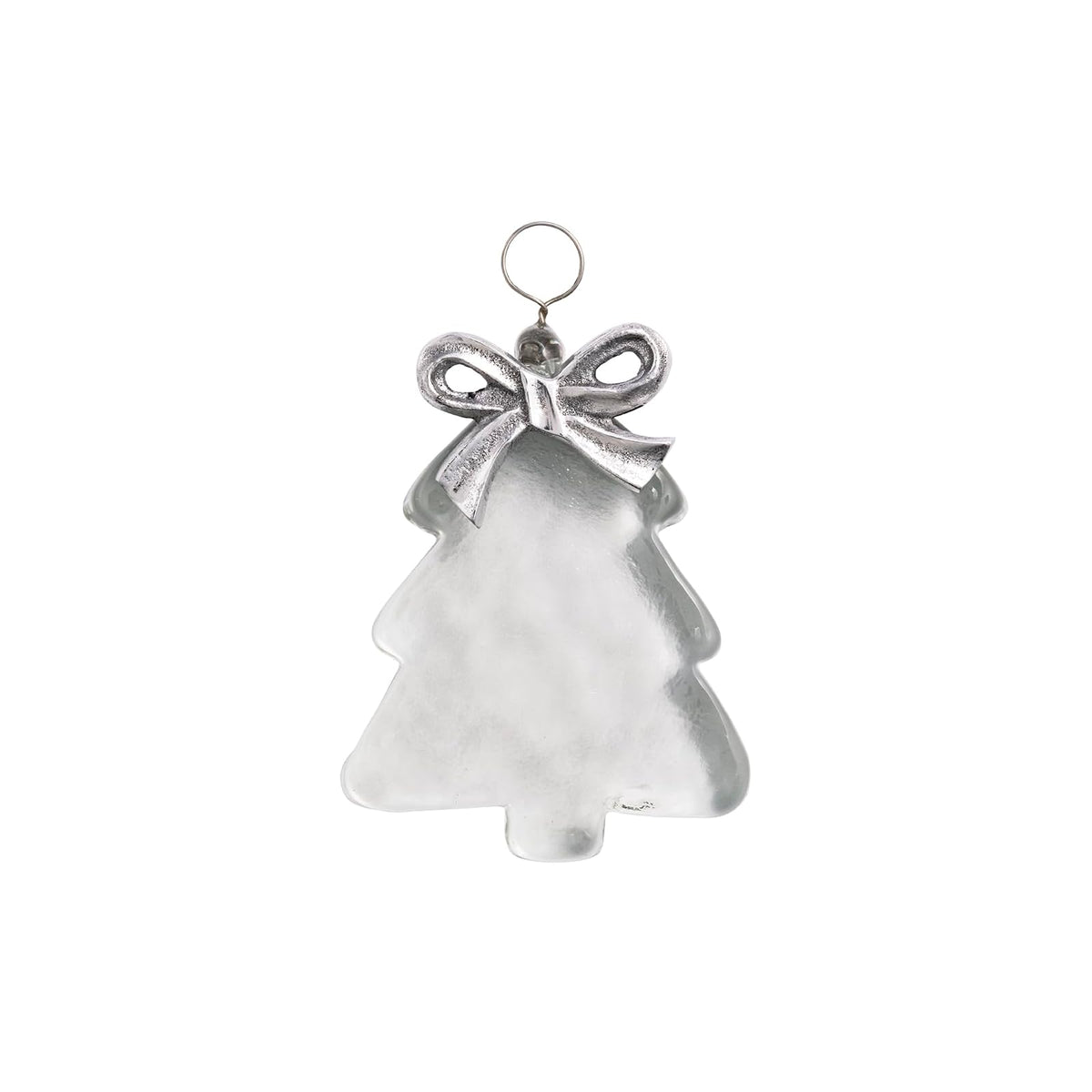 Mud Pie Hanging Ornament, 4" x 3", Silver