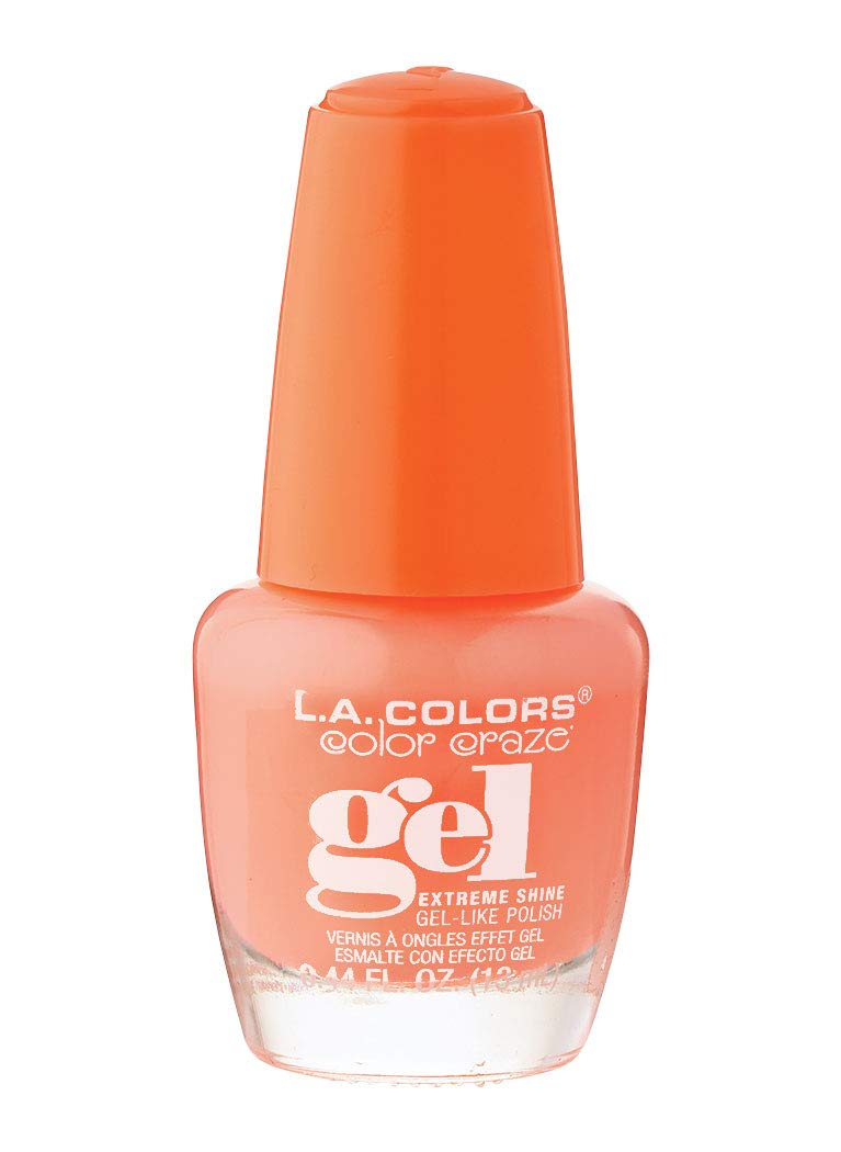 L.A. Colors Creamy Neon Gel Nail Enamel Good Vibes, 0.44 Fl Oz