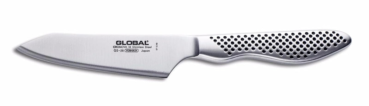 Global GS-58-4 1/2 inch, 11cm Anniversary Oriental Utility 25th Ann. Knife, 4.5", Stainless Steel