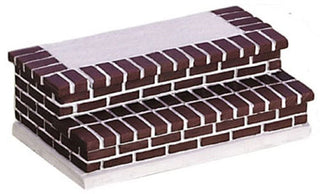 Aztec Imports Dollhouse Miniature Brick Entry Stairs