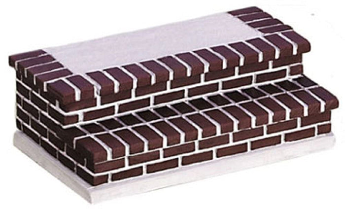 Aztec Imports Dollhouse Miniature Brick Entry Stairs