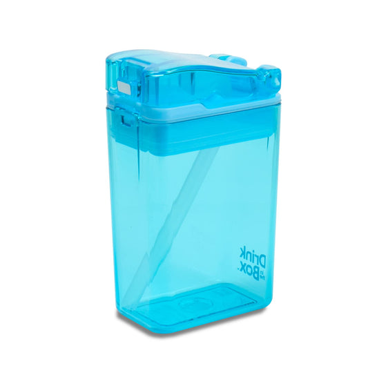Kitchen Innovations Drink in the Box Eco-Friendly Reusable Drink and Juice Box Container, 8 ounce (Blue)
