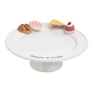 Mud Pie Item Stand, 3 1/2" x 10" dia, White