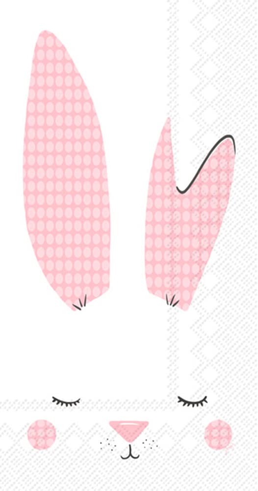 Boston International IHR 3-Ply Paper Napkins Easter Spring Designs, 20-Count Lunch Size, Sweet Bunny