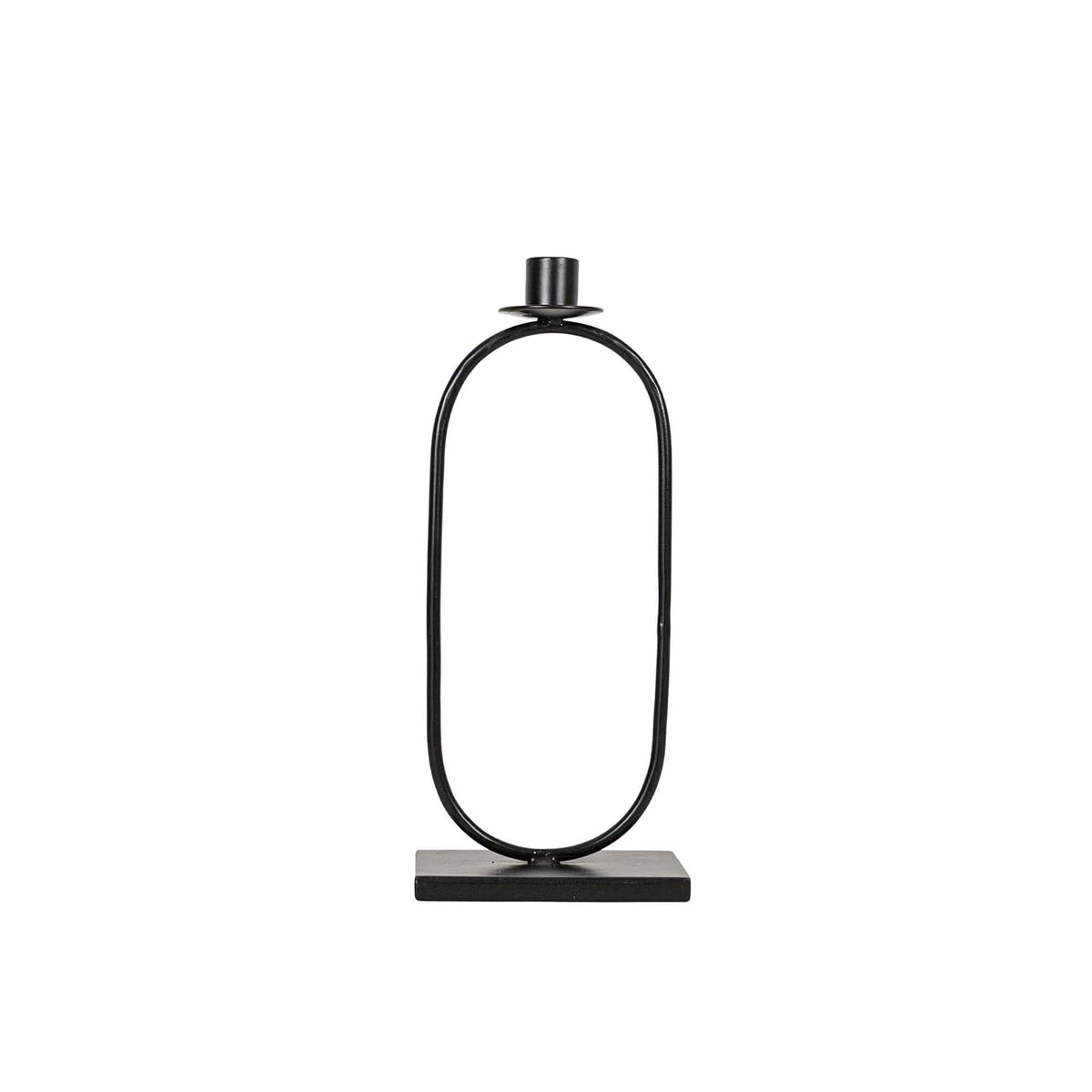 Foreside Home and Garden Candle Holder, Black