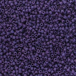 John Bead Craft Bead, Size: 11, Frosted Glazed Purple Matte
