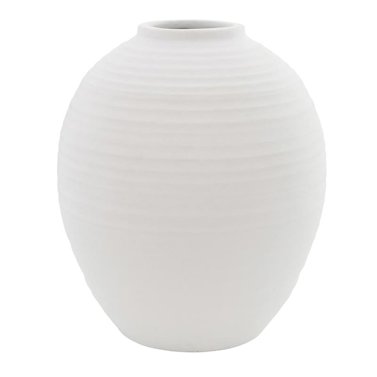 47th & Main Vase, 5" x 6", White