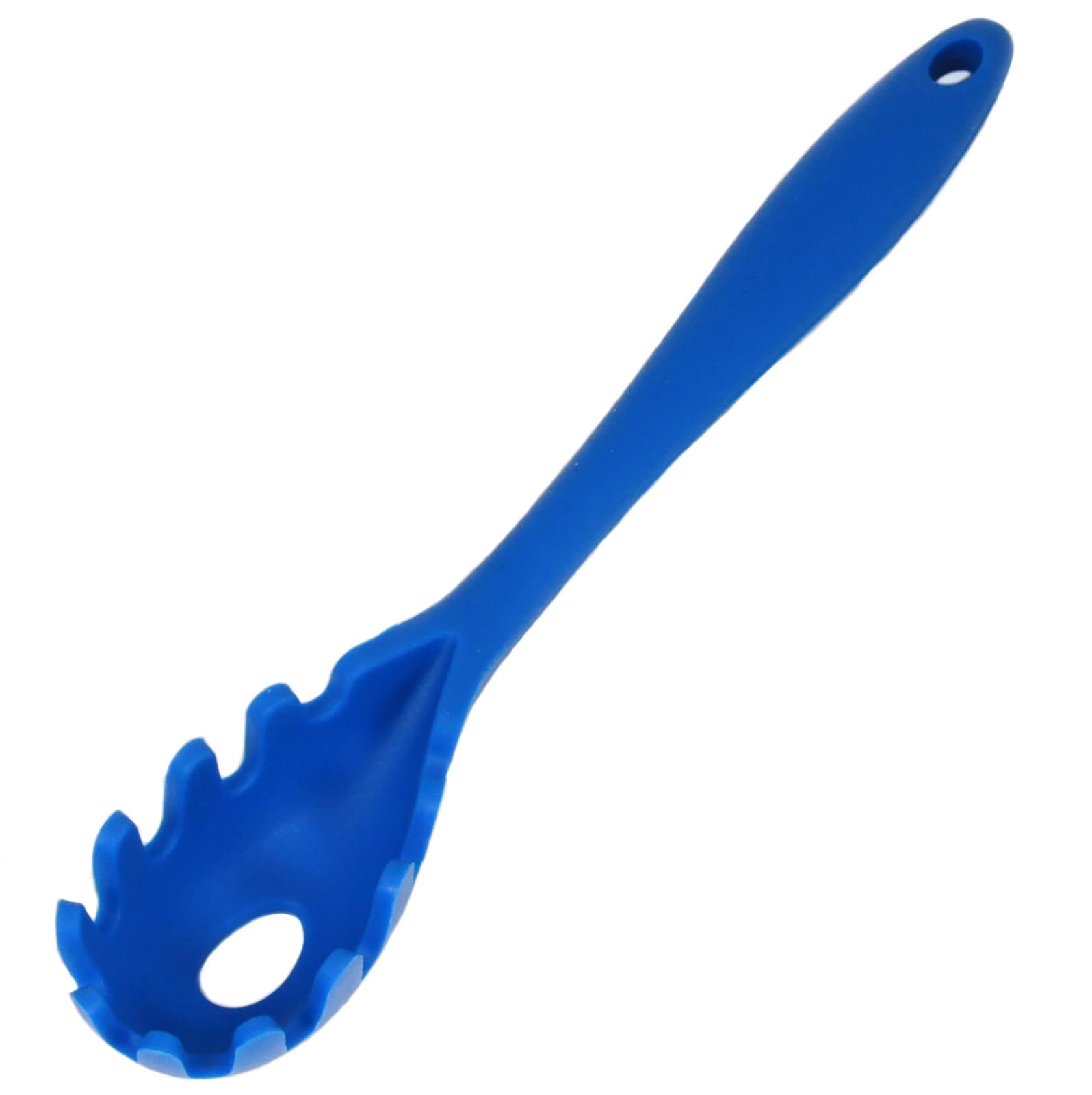 Chef Craft Silicone Spaghetti Pasta Fork Dishwasher Safe Stain Resistant (Blue)