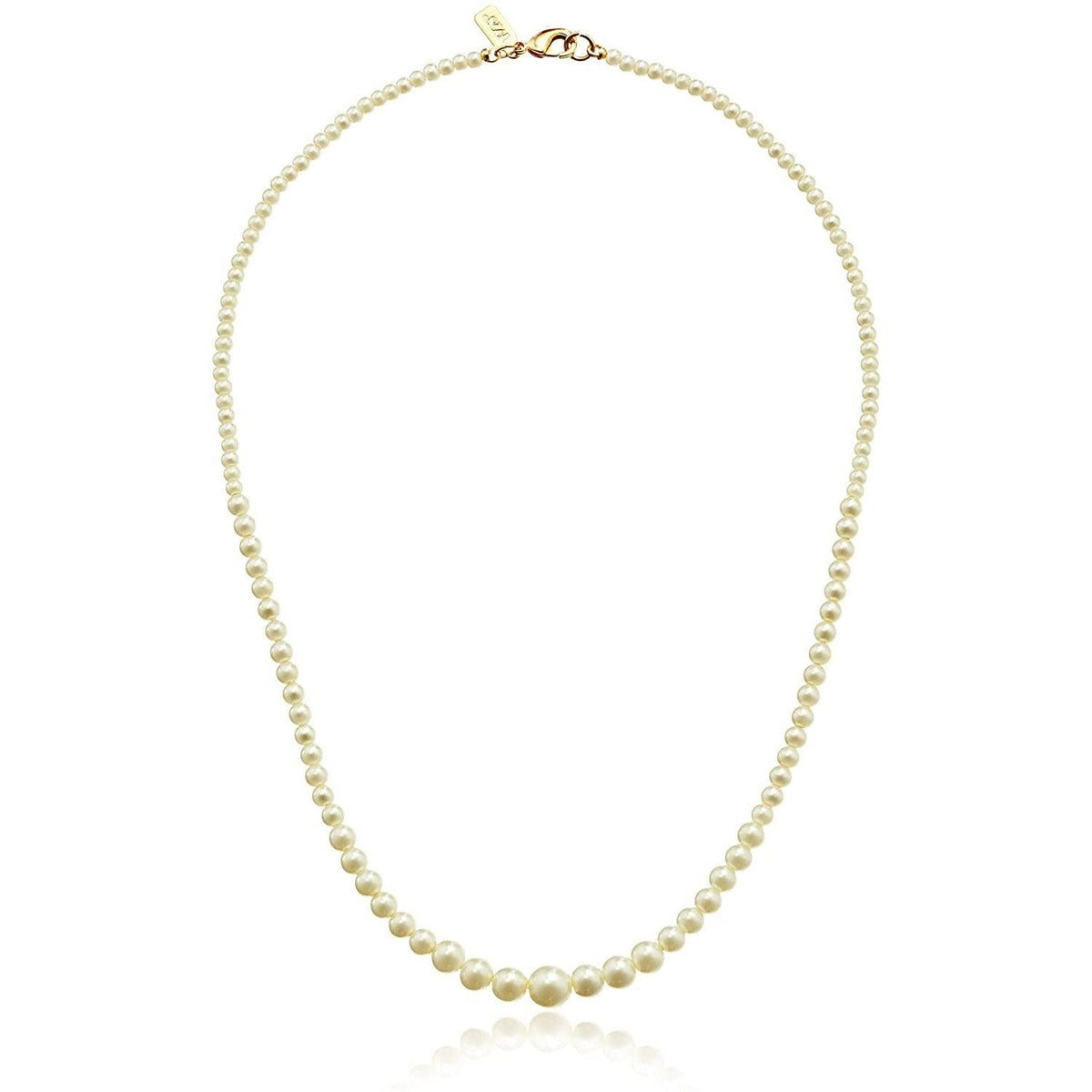 1928 Jewelry Bridal Eloquence 18" Delicate Graduated Faux Pearl Necklace