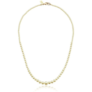 1928 Jewelry Bridal Eloquence 18" Delicate Graduated Faux Pearl Necklace