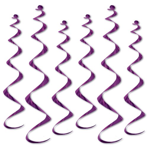 Beistle 6-Pack Twirly Whirlys, 4 to 24-Inch and 2 to 36-Inch