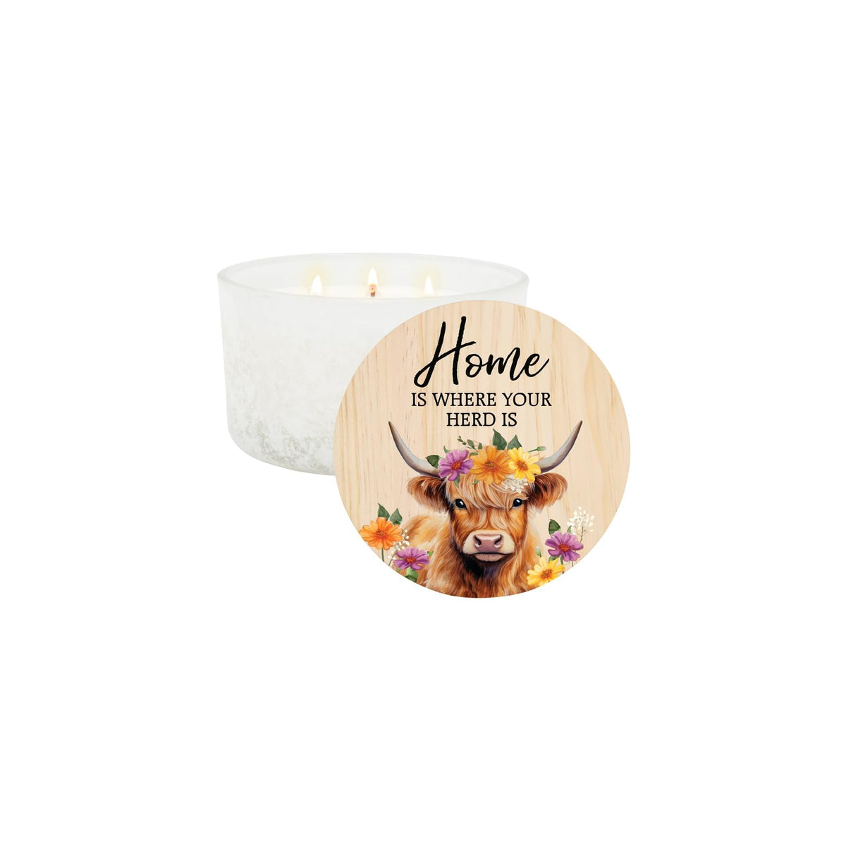 Carson Candle, 3.25" H, 5.13" DIA, White