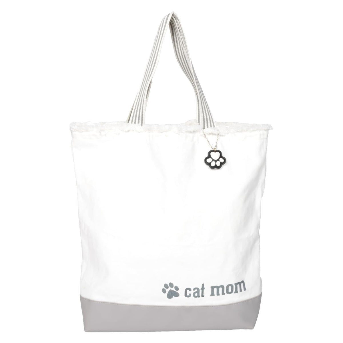 Pavilion Gift Company Tote Bag, 15" x 18.5", Gray & Cream